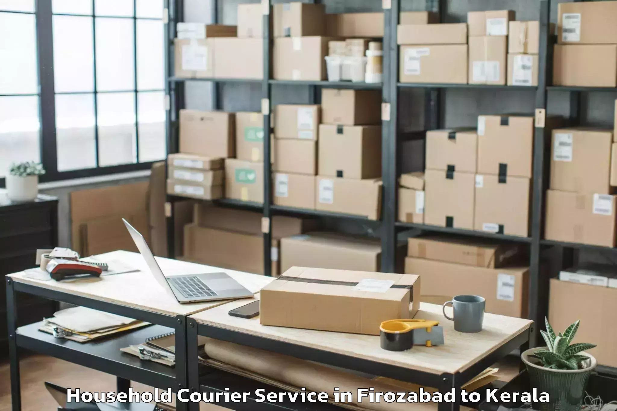 Comprehensive Firozabad to Chavassery Household Courier